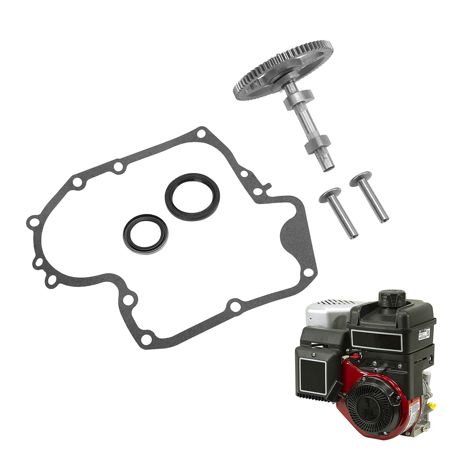 Qiilu Kit Albero a Camme Kit Albero a Camme 84005207 793880 793583 Kit Fasatura Albero a Camme Motore Guarnizione Carter Moto 697110 Ricambio per Fourtrax Rancher 2000-2006