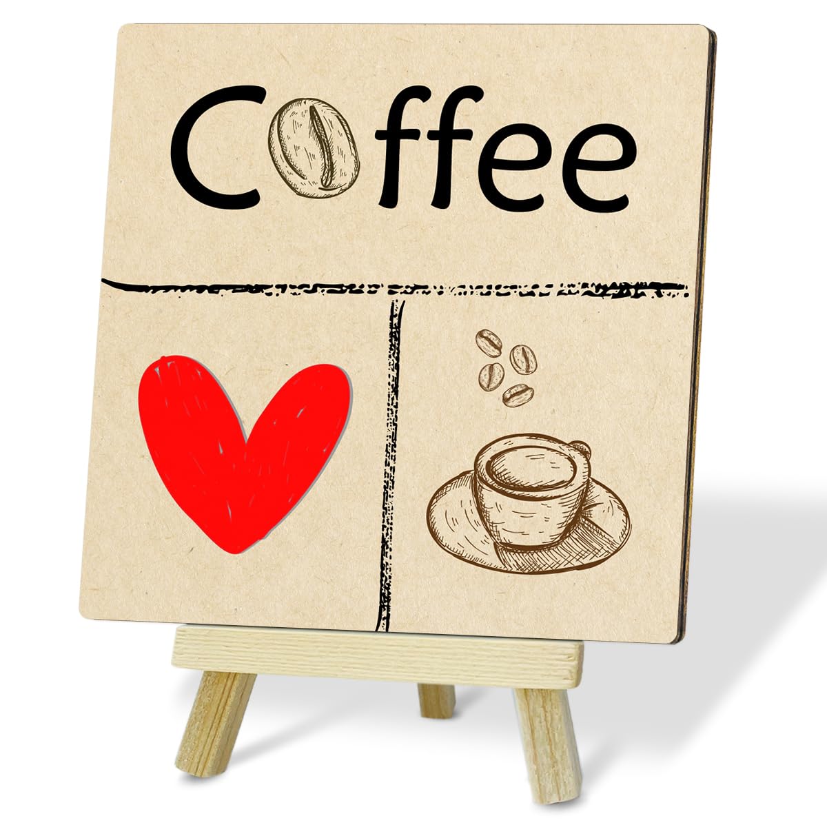 Inspirational Quotes Desk Decor Gifts for Coffee Lovers Women Her Friends, Positive Plaque With Wooden Stand Desk Decorations for Home Coffee Bar Farmhouse Kitchen Shelf Tabletop (18)-picture-13