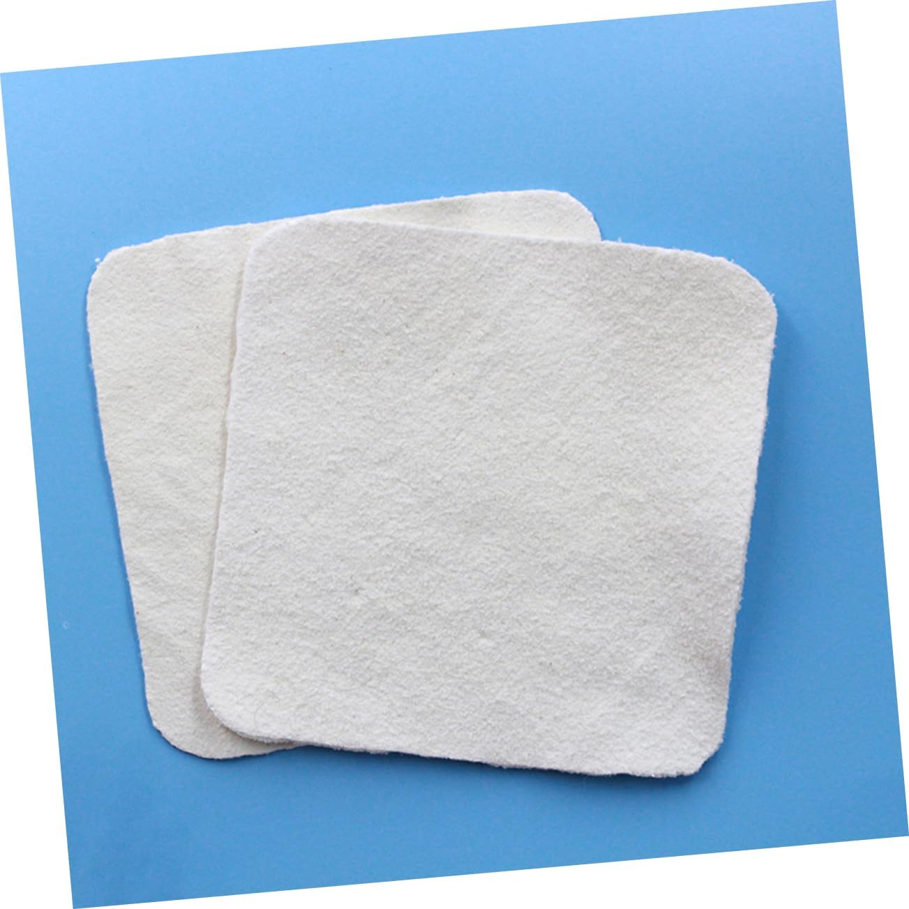 White Sheepskin Jewelry Polishing Cloth Set 10pcs for Pearls