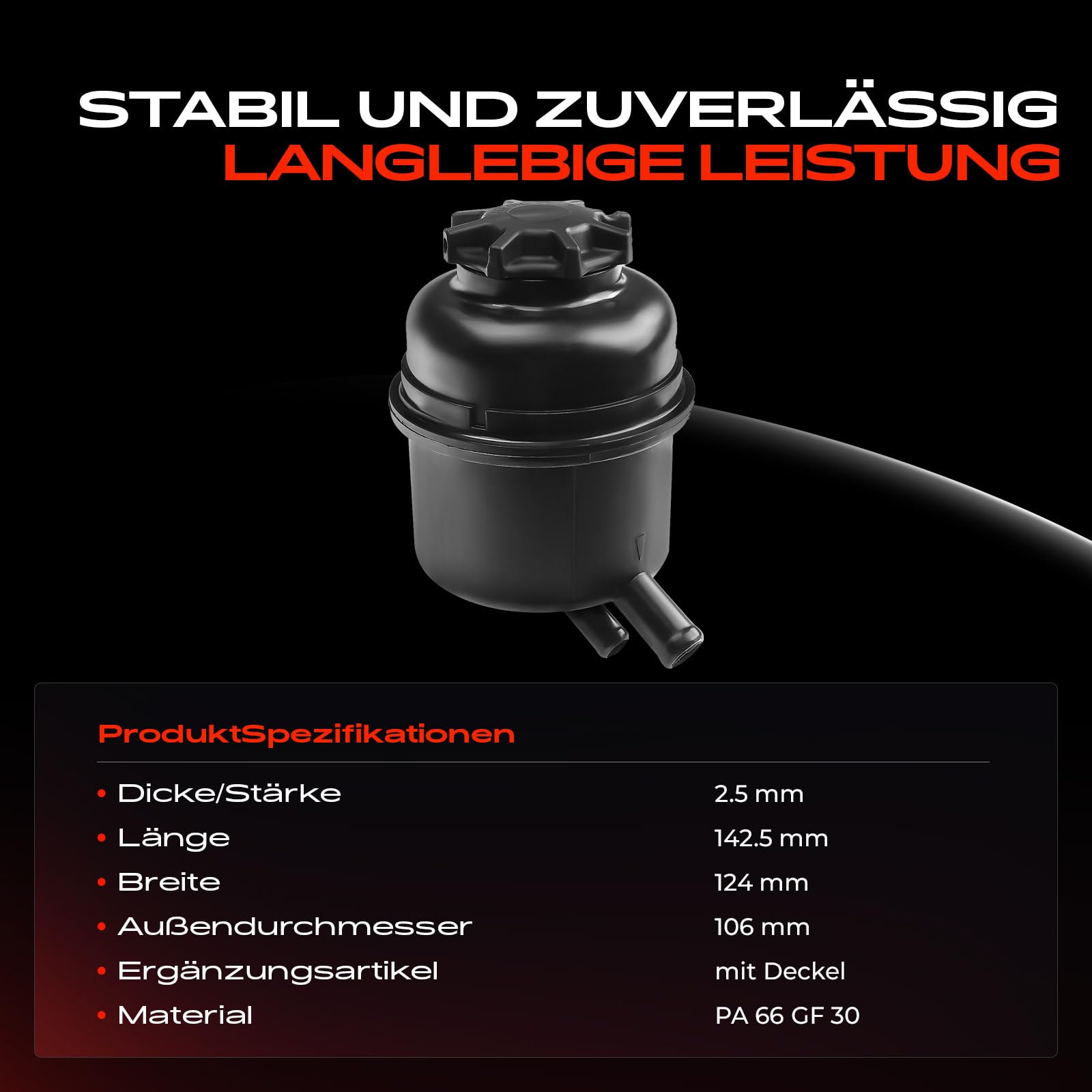Frankberg Ausgleichsbehälter Hydrauliköl-Servolenkung für 1er E81 E87 3er E90 3er Touring E91 X1 E84 X3 E83 2004-2015 32416851218