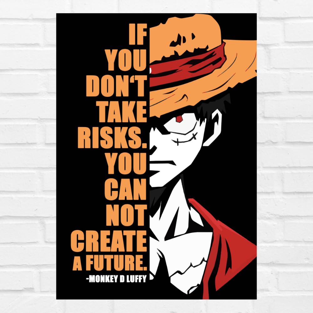 Monkey D. Luffy Anime Poster - Frame Included -9