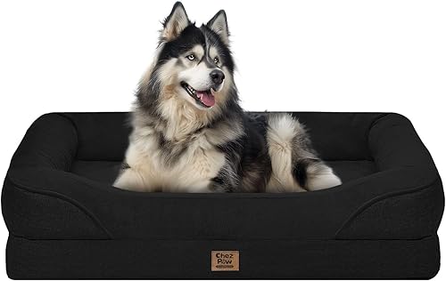 Miniatura 32 de Cama Ortopédica Lavable para Perros Grandes - Camas de Espuma Ortopédica Desmontable para Perros con Bordes Acolchados Cama Grande Impermeable para