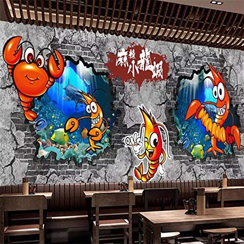 Papier peint fruits de mer WLLLO décoration murale de mode