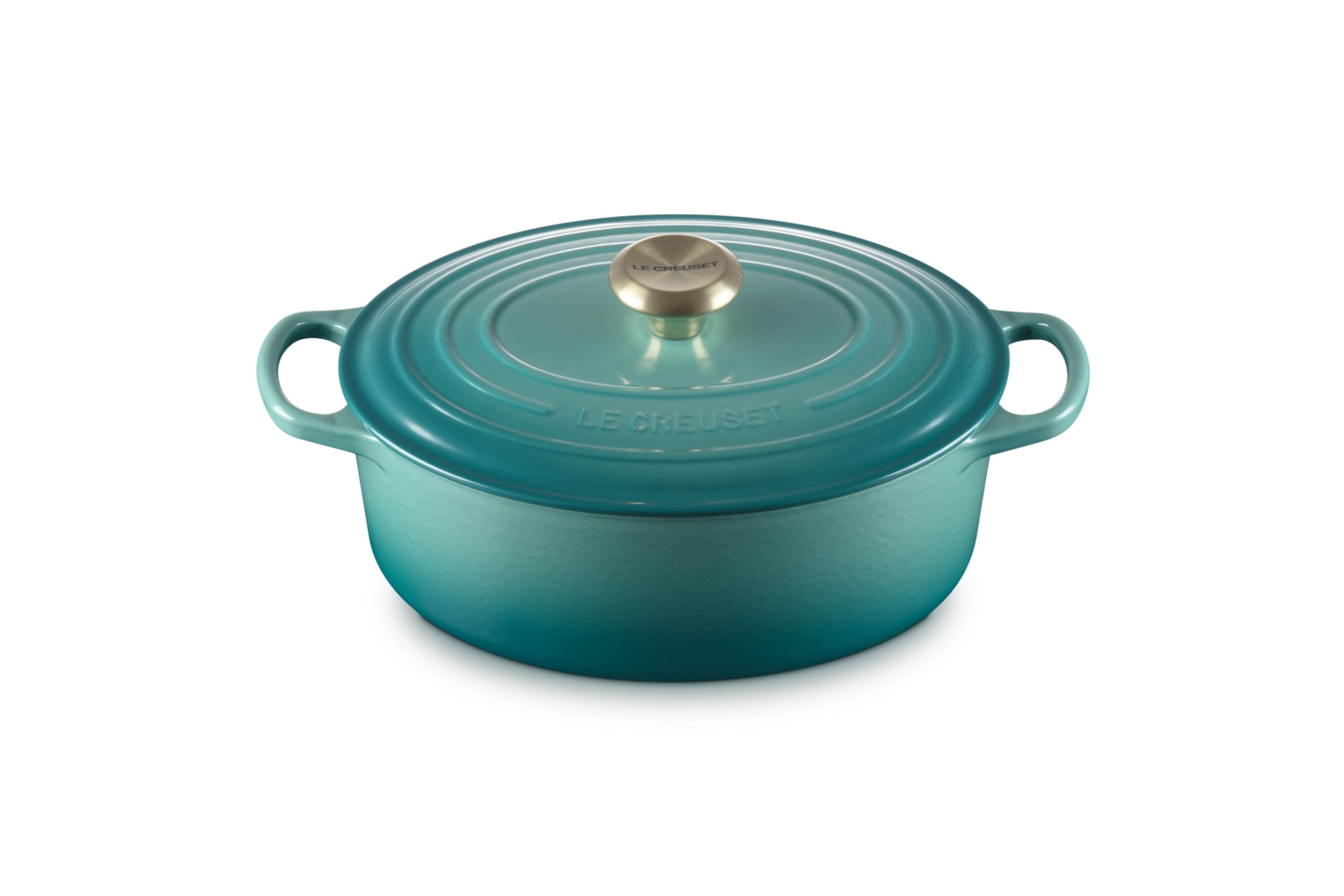 Buy Le Creuset Signature Oval Casserole -27cm- Blue Riviera Online