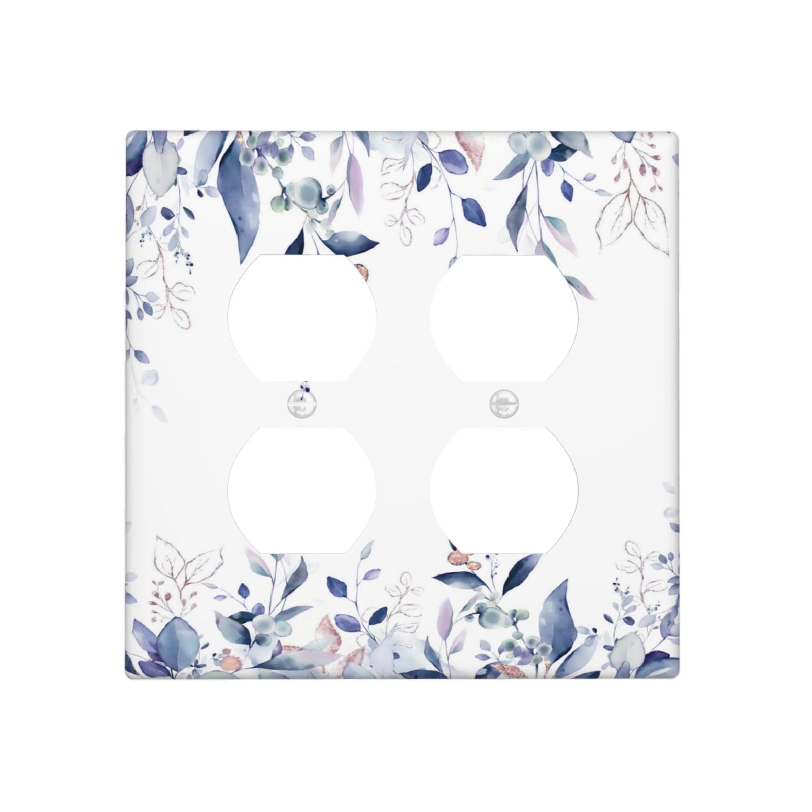 Vintage Floral Outlet Covers - White & Gold -16 Vintage Floral Outlet Covers - White & Gold -16
