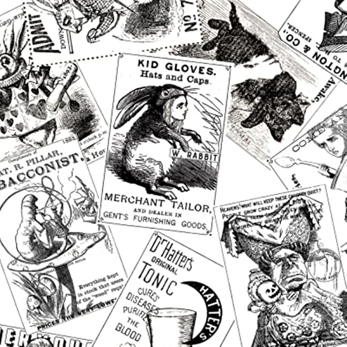 Riley Blake Mad Masquerade CD11957 White Card Toss