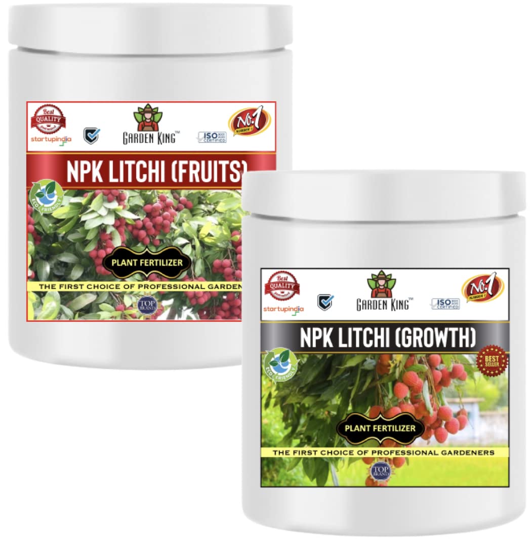 NPK Litchi Care Kit (NPK for Growth (200 gm) + NPK for Fruits (200 gm), Essential NPK Fertilizer for fast Growth and Maximising Fruiting in Litchi plant.-image-22