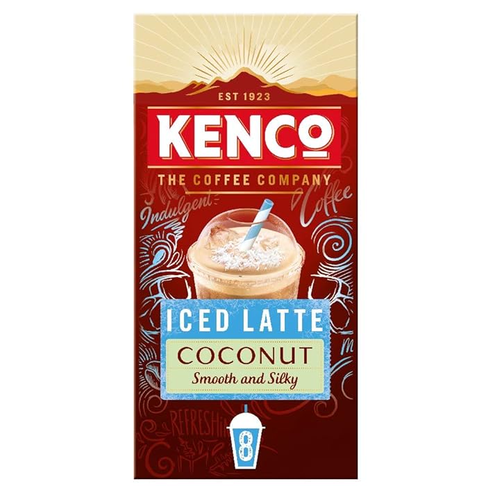 Buy Kenco Iced Latte Coconut Instant Coffee Sachets (8 Sachets x 5 pack