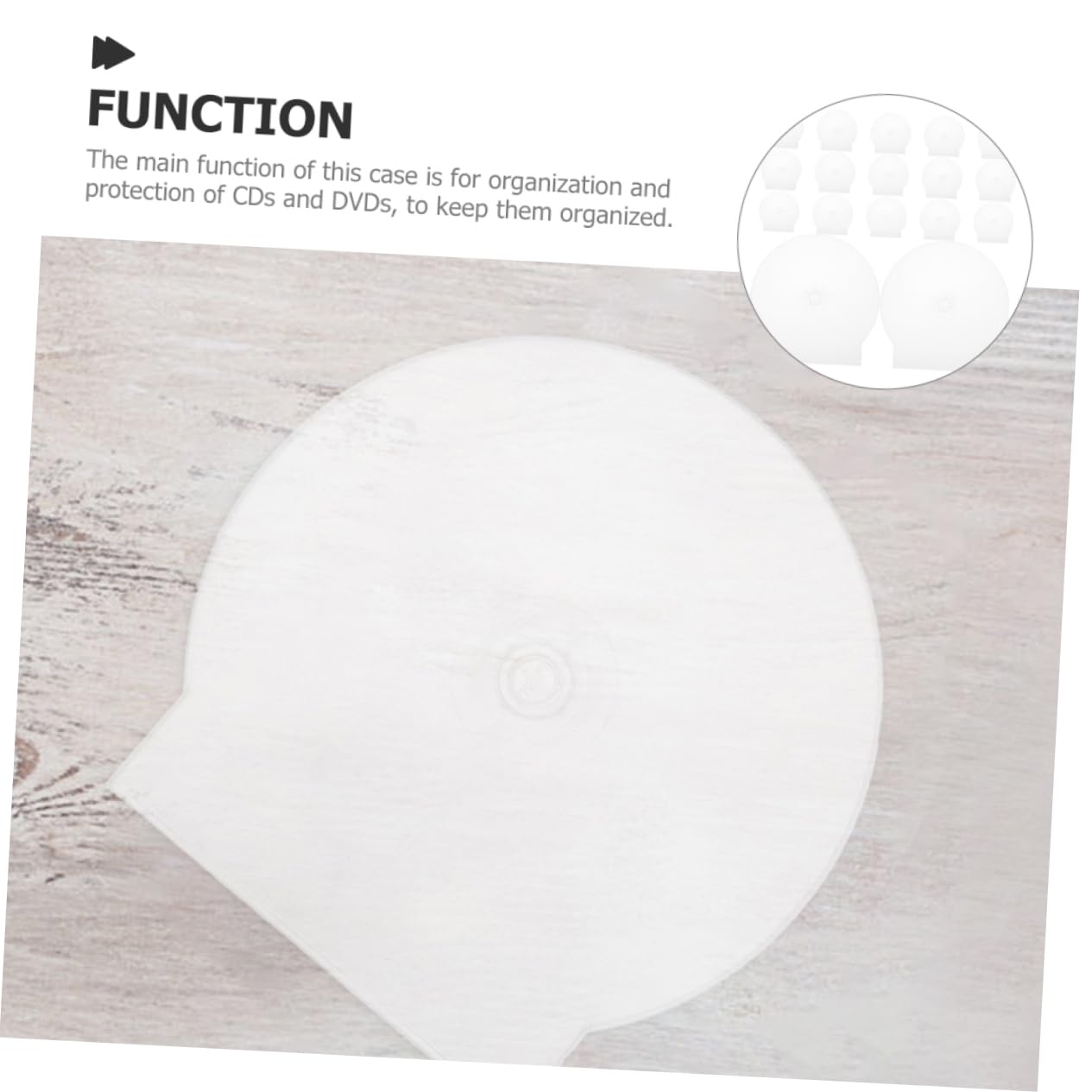 LIFKOME 50 Pezzi Custodie Porta Cd Trasparenti in Plastica Rigida Custodie Porta Dvd Singoli Antigraffio Leggere Per Viaggi Auto e Casa