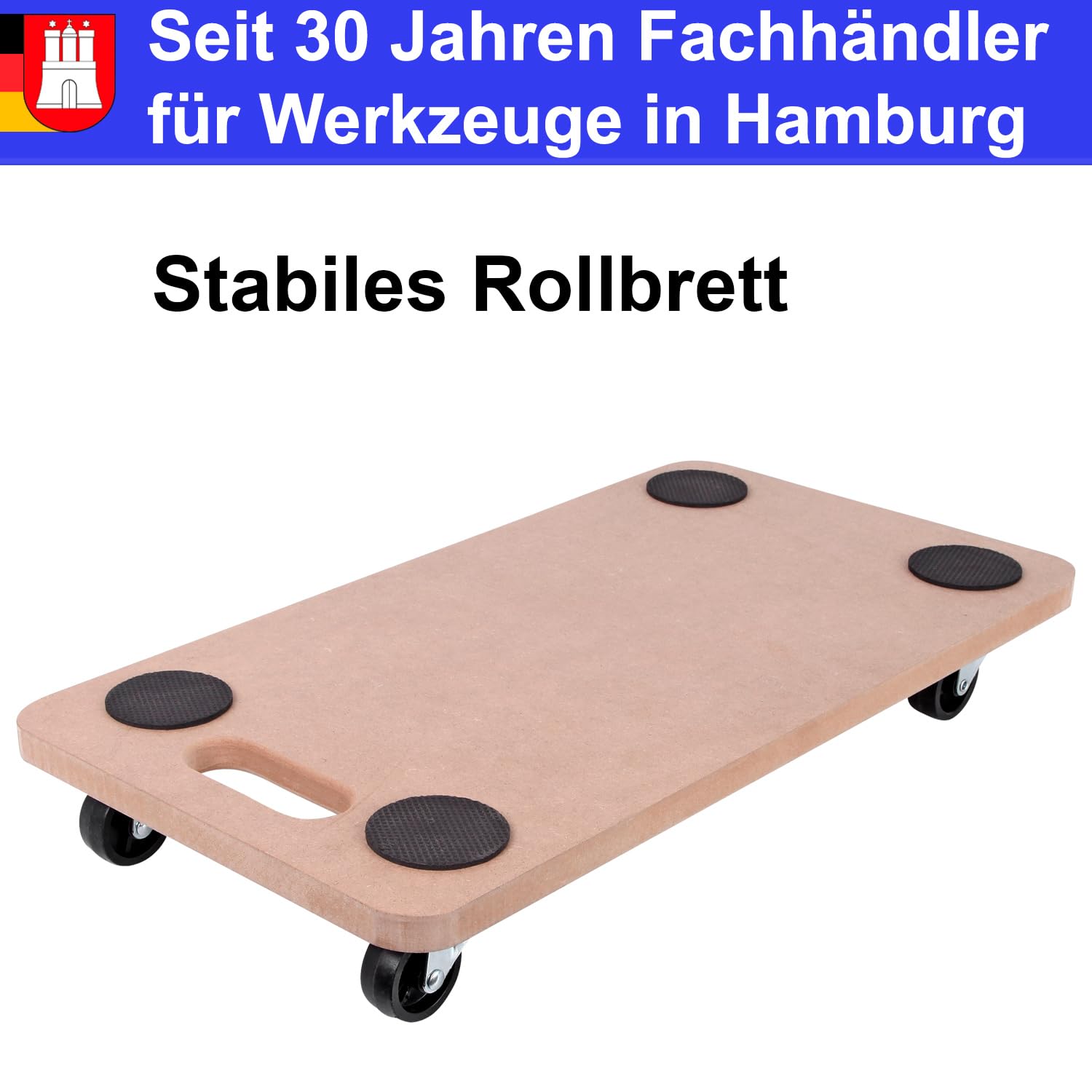 Rollbrett Möbelroller 2 STK. Möbelhund Tragkraft bis 200kg Transportroller Transportbrett Rollwagen Handwagen Kistenroller