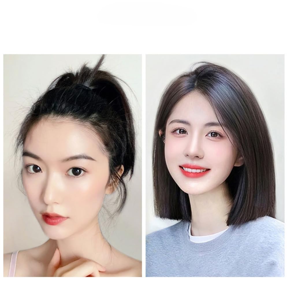3.9x4.7 Inch Nano Net Womens Topper Straight Hair Topper Human Hair Middle Part Clip In Hairpiece Nature Looking Invisible Wiglet Toupee for Hair Loss (mocha,middle part)