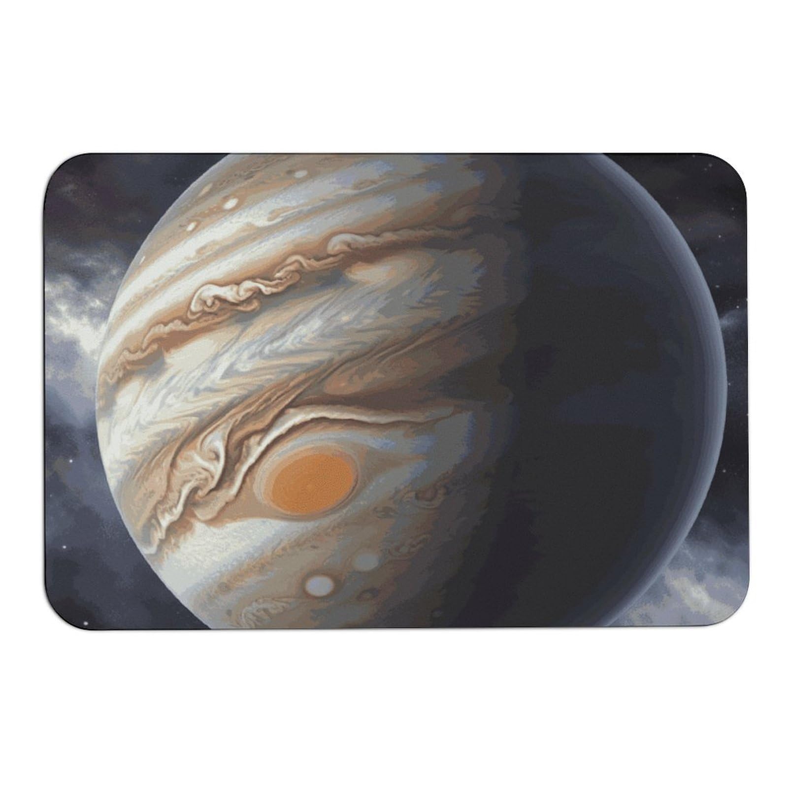 Tapis de sol diatomées mud mat imprimé paysage Jupiter extérieur