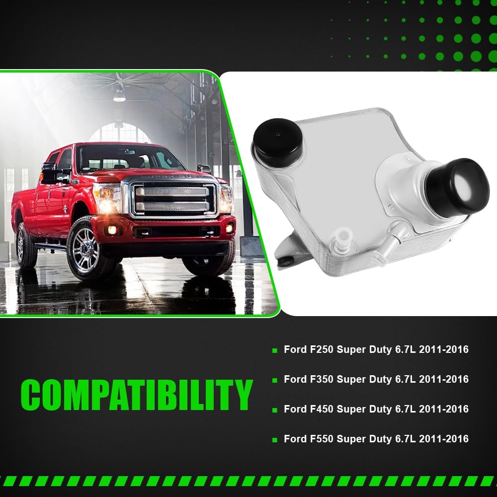 BC3Z-6K775-B Intercooler, Engine Charge Air Cooler Assembly Compatible with Ford F250 F350 F450 F550 Super Duty 2011-2016 6.7L Replace BC3Z6K775B 14120389-101 41-20389AN