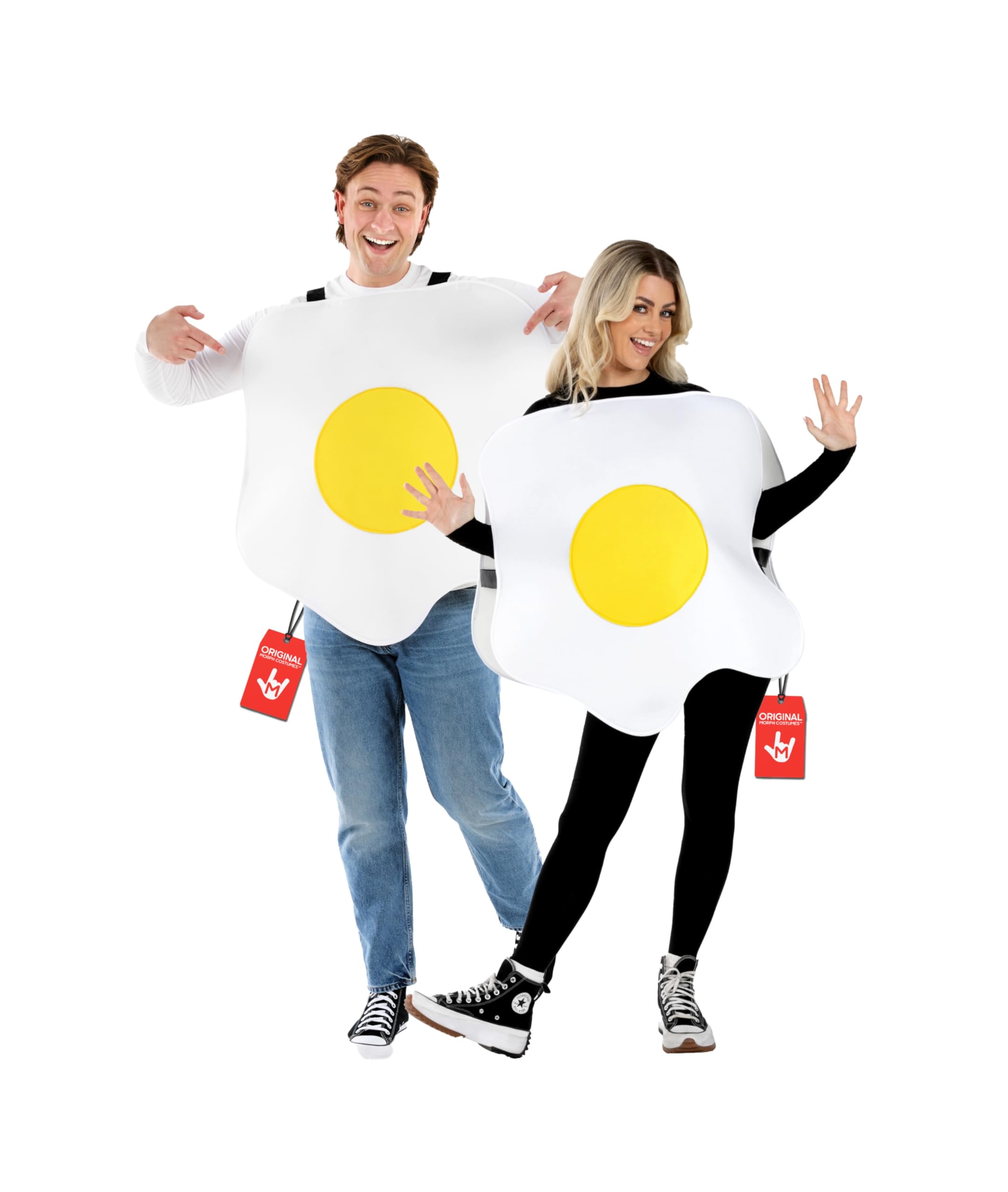 Men's Fried Egg Adult Costume, Fried Egg, One Size