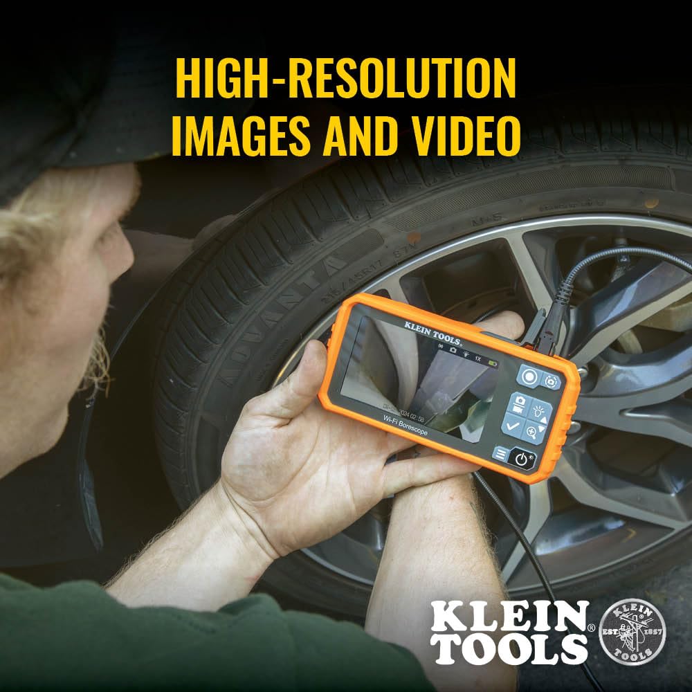Klein Tools ET19 Wi-Fi Pro Borescope, 5.5 mm 9.8-Foot Armored Snake — Amazon image 3