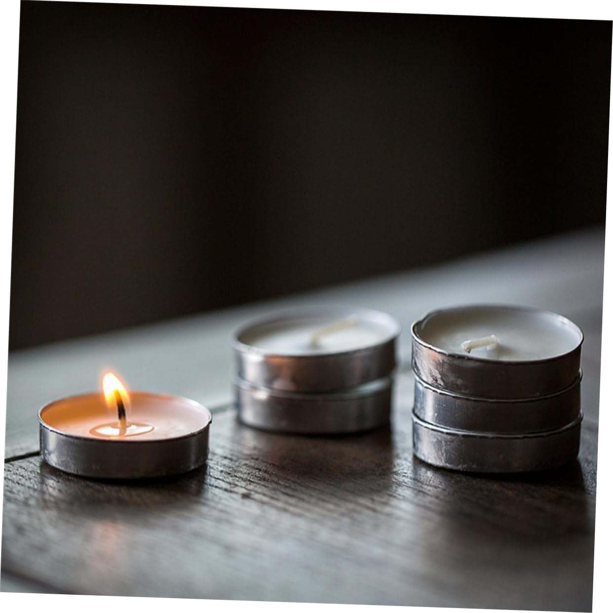 Ipetboom 20Pcs Mini Smokeless Tea Light Candles for Home and Office Tea Rooms Compact Votive Warmers with Holders Burn and Ambient Use