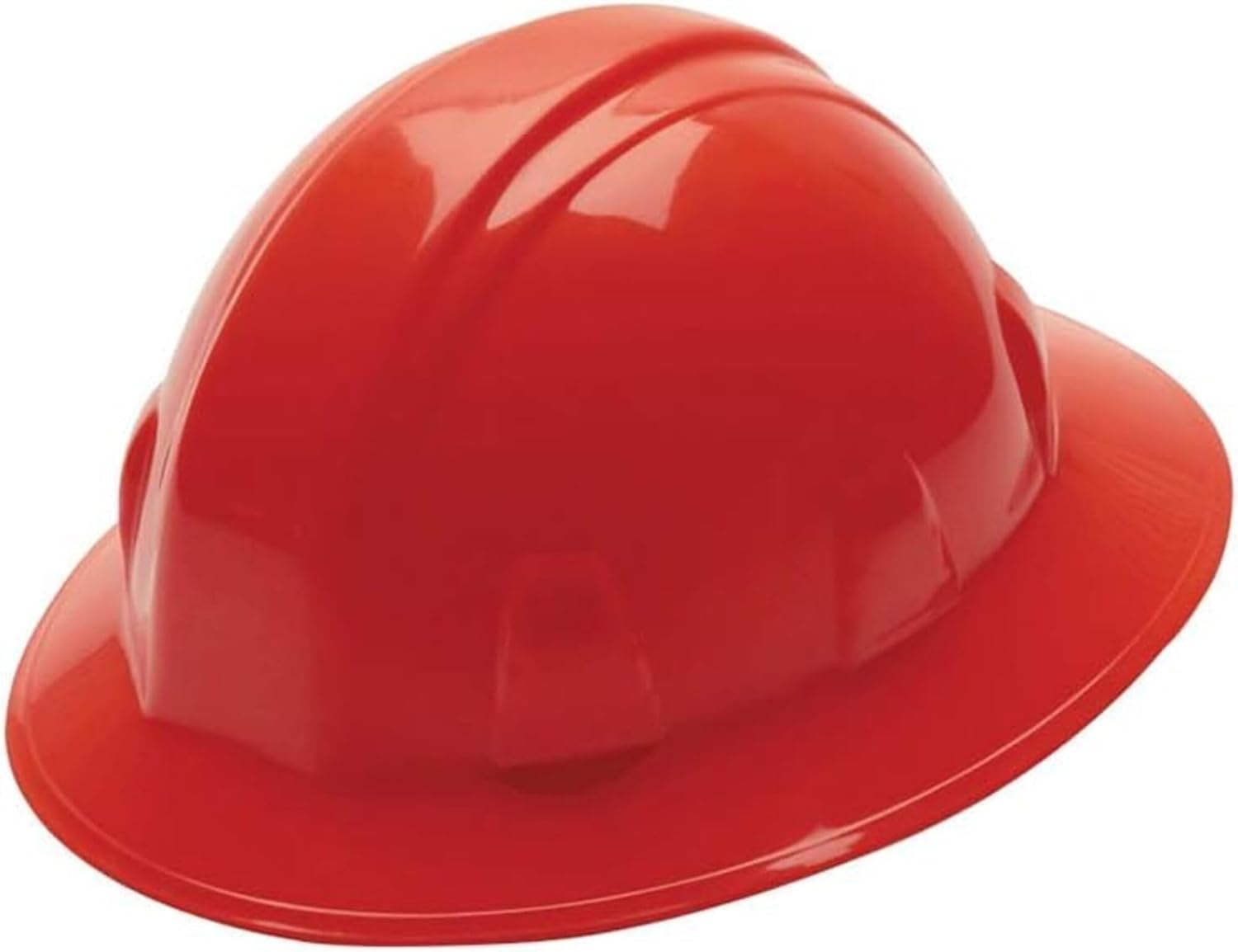 Pyramex HP24120 Full Brim Hard Hat 4 Point Ratchet Suspension - Red