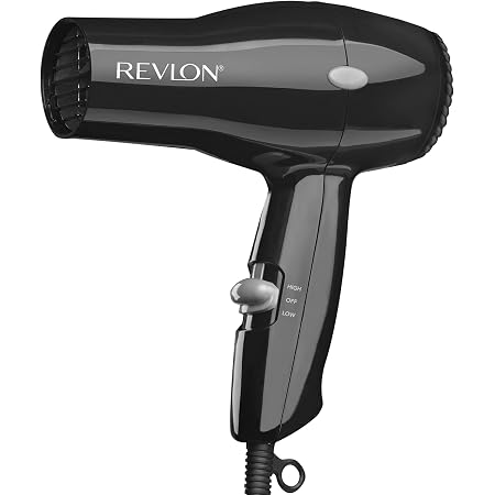 Amazon.com: Revlon Secador de pelo compacto | Diseño ligero de 1875 W,  perfecto para viajes, color negro : Belleza y Cuidado Personal