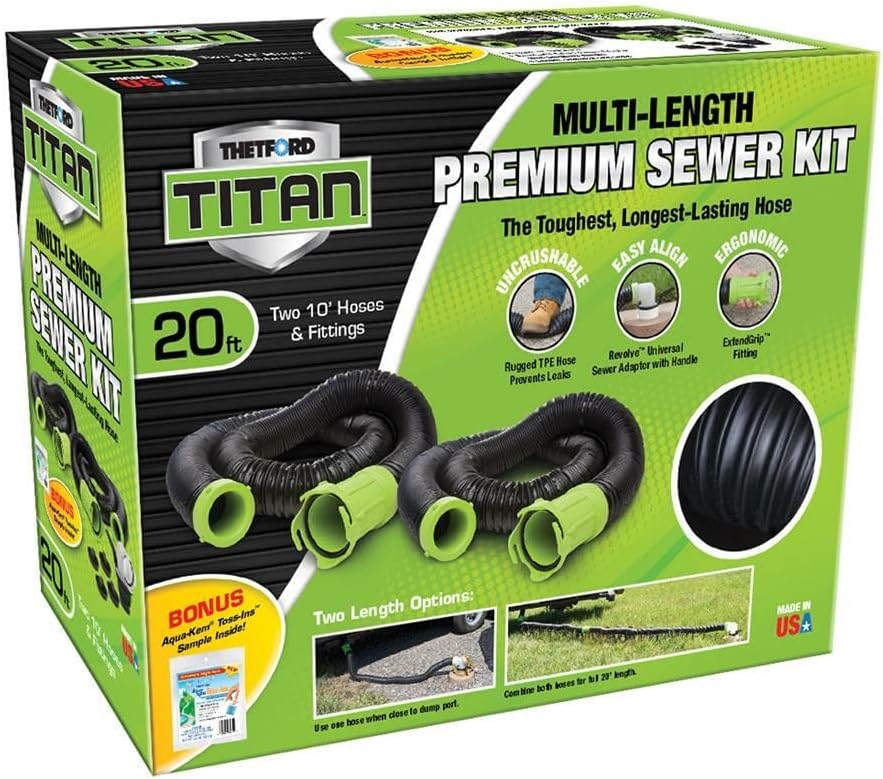 Thetford Titan 20ft RV Sewer Hose Kit - Image 4