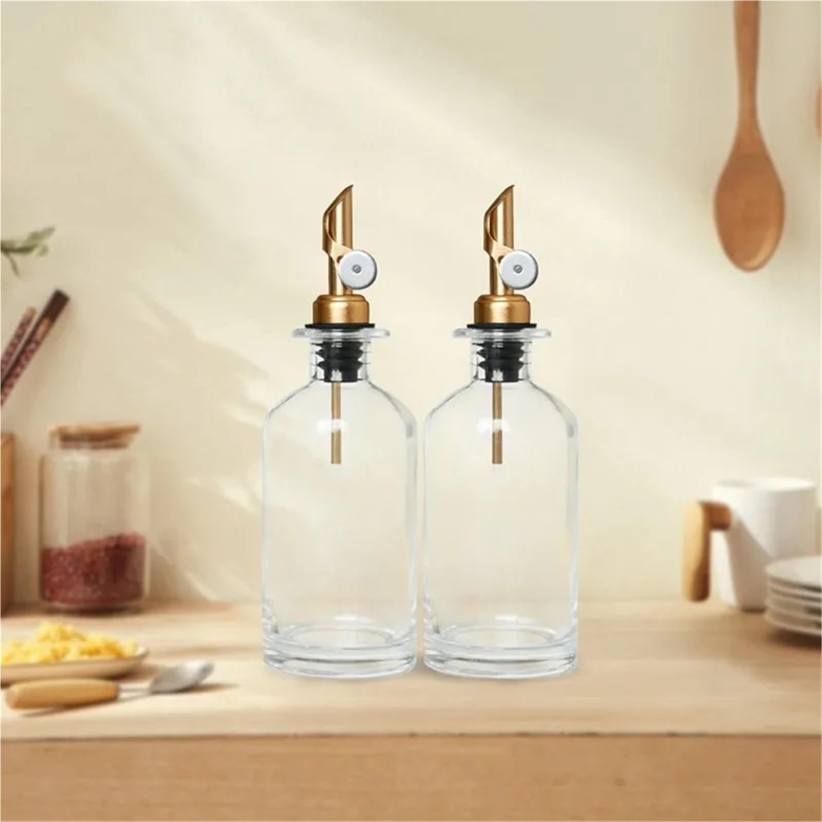 Bouchons à vin 8 pièces verseur d'ouverture et de fermeture automatique bec en acier inoxydable 304 for distributeur d'huile d' bouchon cocktail outil barman(Mixed)