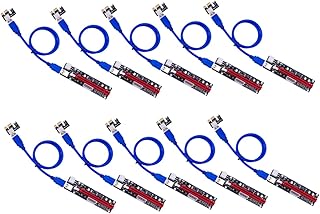 UKCOCO GPU Riser Adapter 10pcs Pci-e Extension Cord Pci Express Extender Pci- e Mining Riser Computer Accessories Computer
