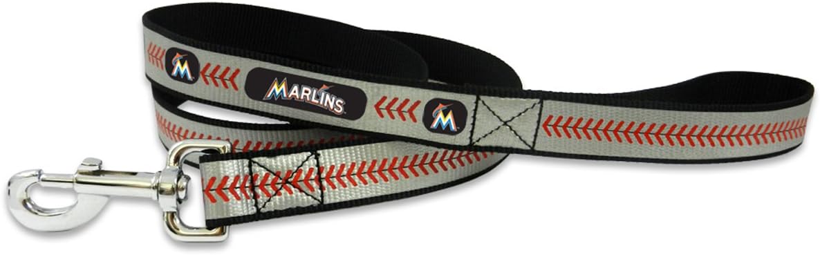 MLB Miami Marlins Baseball Pet Leash, Reflective, Large