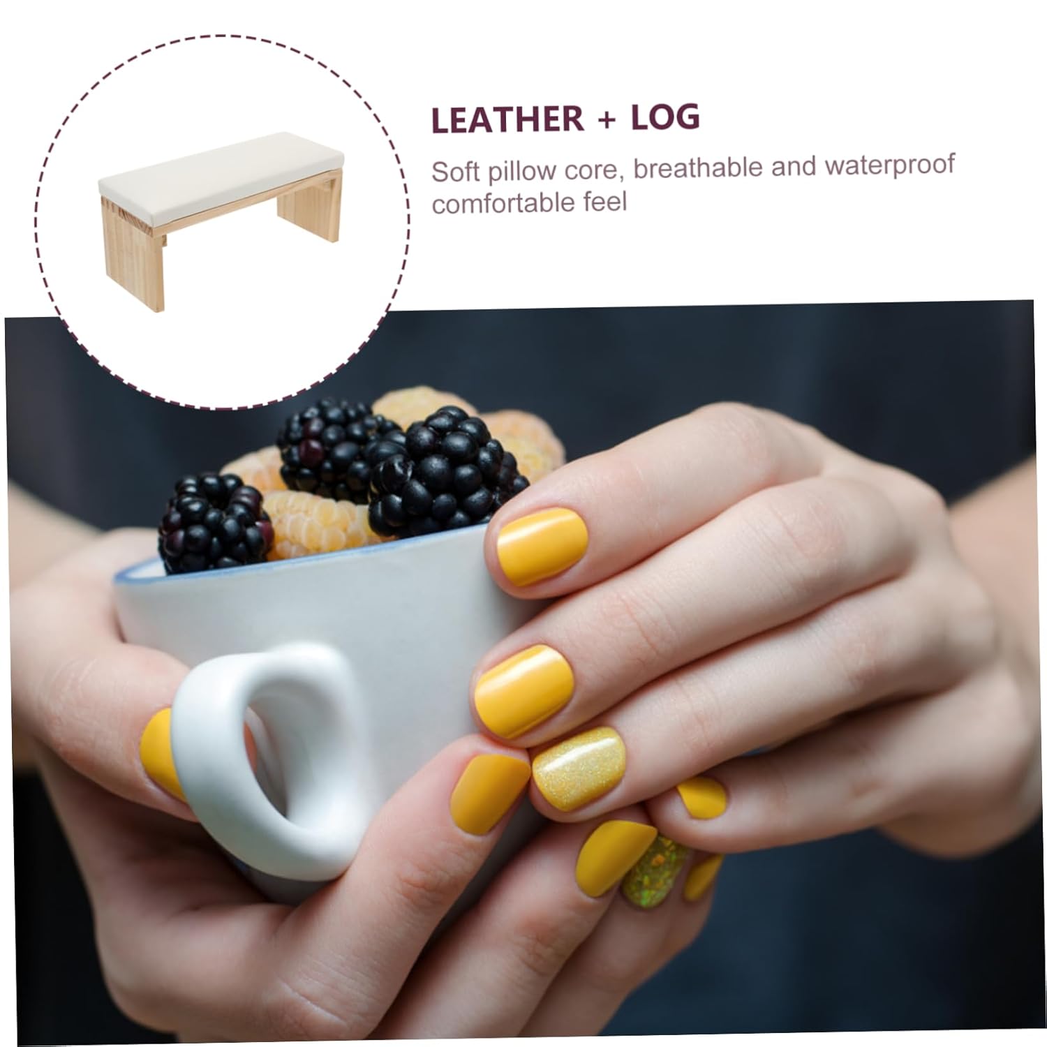 LIFKOME 1pc Nail Manicure Hand Rest Pillow Arm Pillow Nail Art Rest Stand Japanese Type Hand