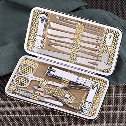 Nagelset 16pcs Nagelknipser Set Pedicure Kit Edelstahl-Nagel-Scherer-Set, Profi-Nagelschere Grooming Kit Maniküre, Ideal… – Bild 3