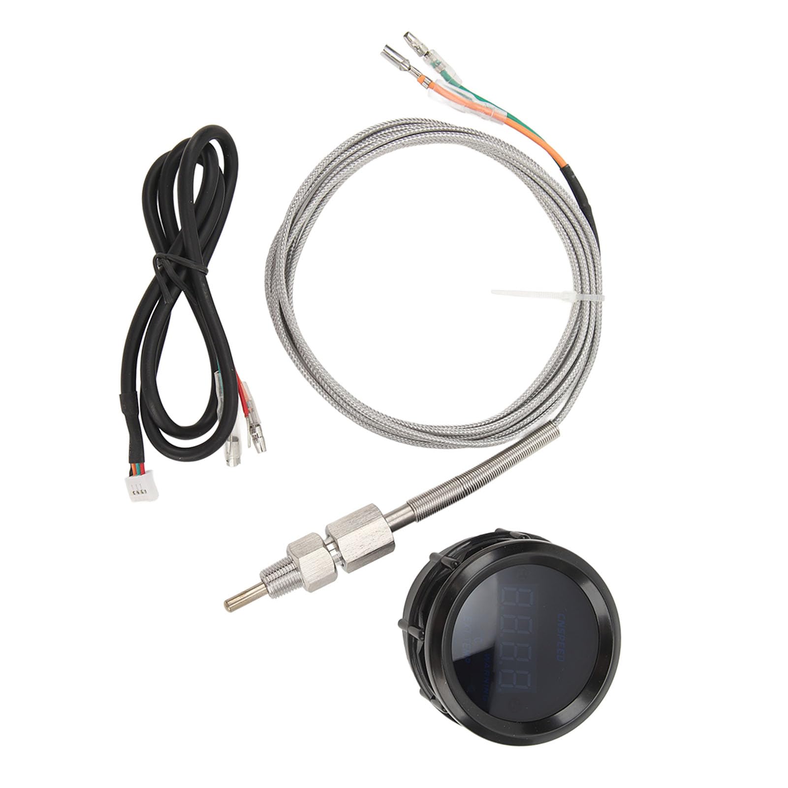 Indicatore di Temperatura del Gas di Scarico Indicatore EGT con Sensore Ad Alta Precisione Universale Adatto 52mm 12V per Auto