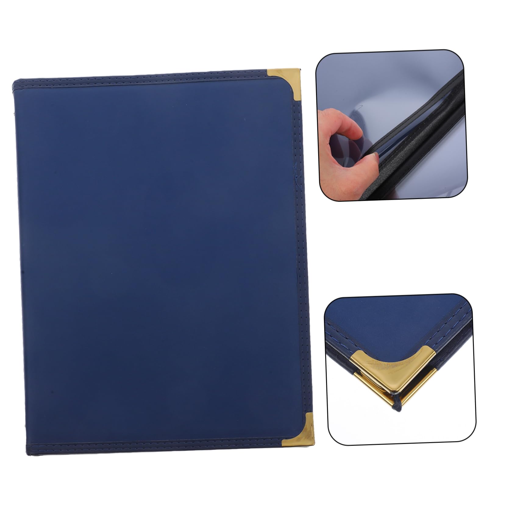 2piezas Portamenús De Sintética Con Páginas Transparentes De Cubiertas Reutilizables Para Restaurantes y Bares Menú De y