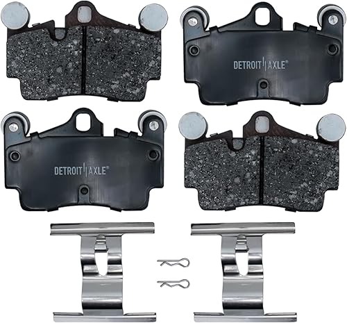 Miniatura 140 de Detroit Axle - Juego de pastillas de freno para Chevy GMC Yukon XL Suburban 1500 Tahoe Avalanche Cadillac Escalade ESV EXT, 4 pastillas de freno