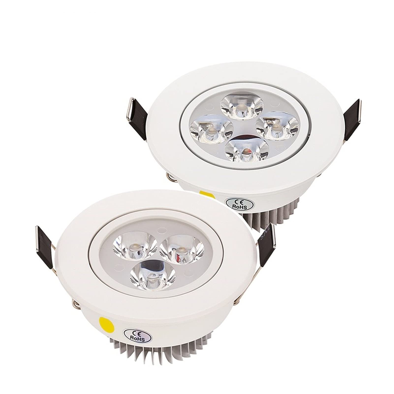 Hshhjsh 3X3w Dimmable Led Downlight,9W 12W 15W Dimmable Warm White/Nature White/Pure White/Recessed Led Lamp Spot Light Round Bathroom Kitchen Spotlight Ac85-265V