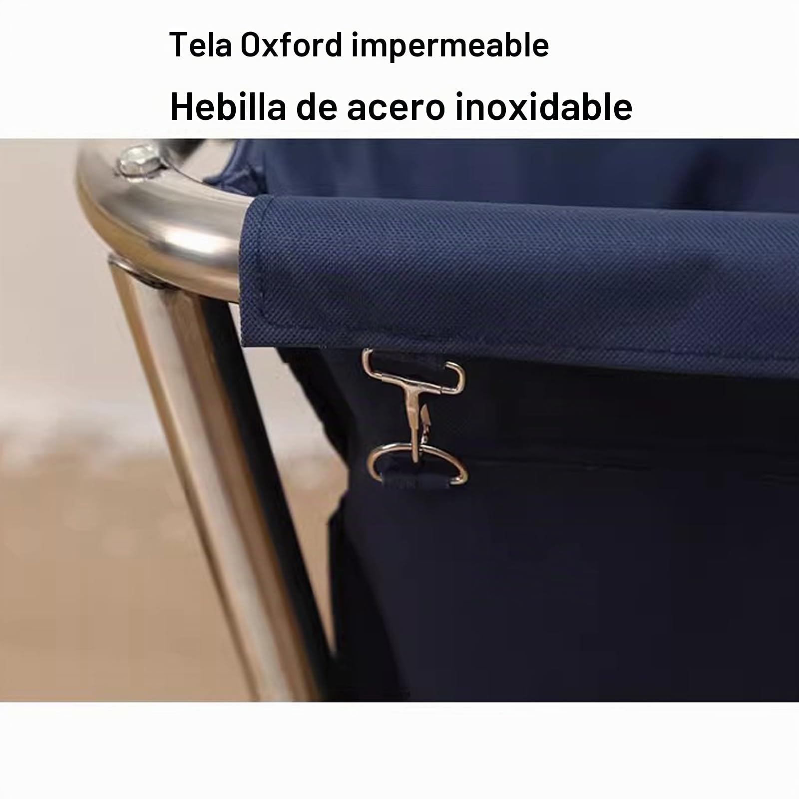 Bolsa de Repuesto para Carrito de Lavandería, Bolsa de Forro Impermeable Extraíble, Bolsas de Almacenamiento de Tela Oxford para Carrito de Lavandería Comercial y Carrito de Cesta(Blue)