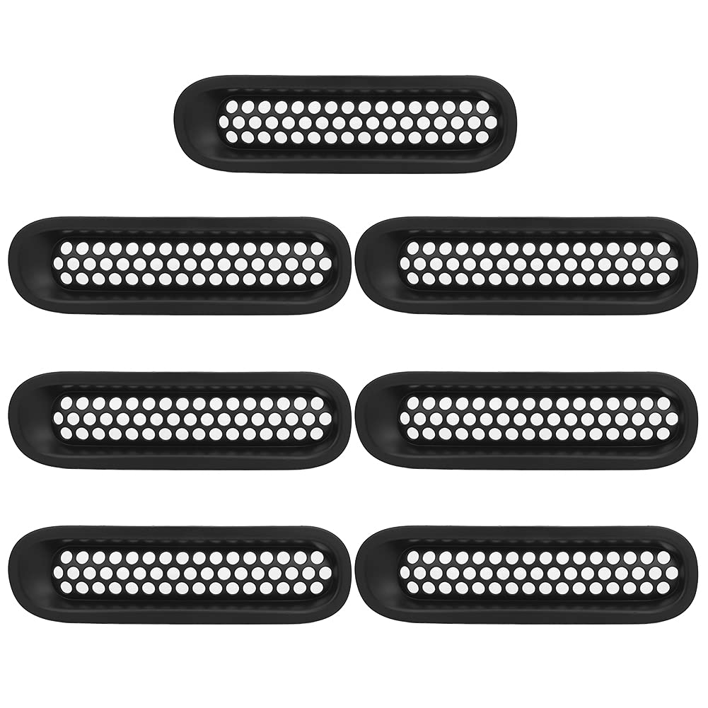 Inserti Per Griglia Anteriore Wrangler - Confezione Da 7 Pezzi, Nero Lucido, In ABS - Foto 12