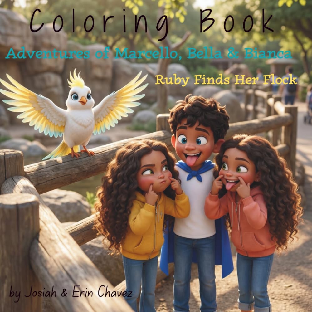 Adventures of Marcello, Bella & Bianca: Ruby Finds Her Flock — The Official Coloring Book