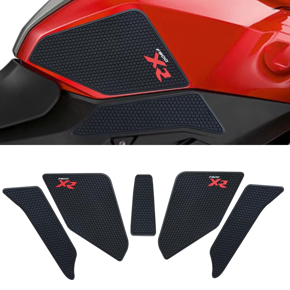 Für F900XR F900 XR F 900XR 2021 2021-2023 2024 Motorrad Tank pad Anti-Rutsch Tankpad Schutzaufkleber Seitentankpad Traktionspad F900XR F900 XR F 900XR (5er Set)