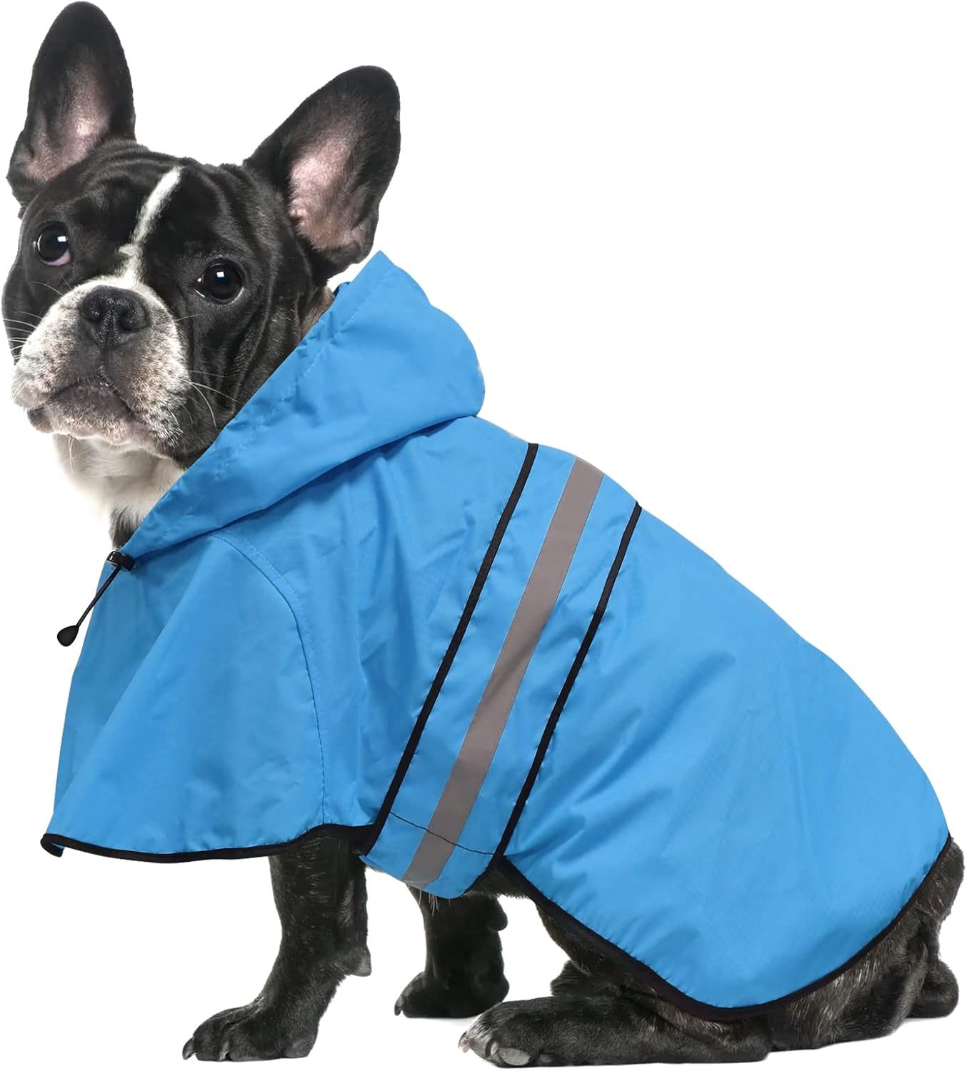 Ezierfy Waterproof Reflective Dog Raincoats Adjustable Puppy Rain Coat Jacket