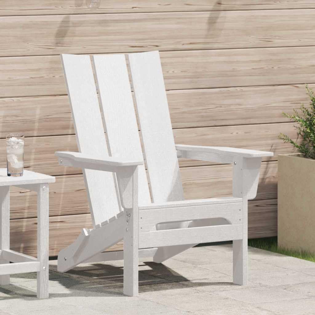Chaise Adirondack en polyéthylène haute densité résistante aux intempéries pour extérieur