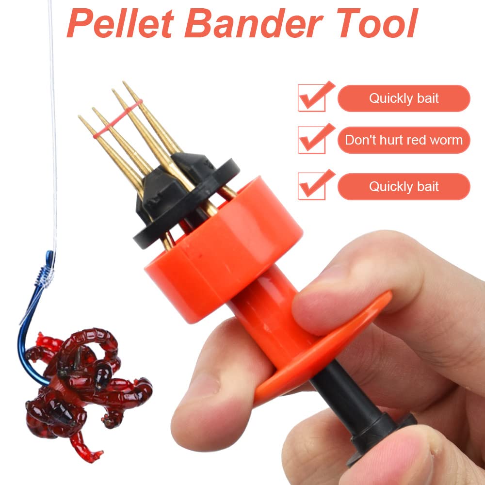 Pince Pellets Pêche Lot De 2 Clips à Appâts EIHI Pour Pêche - Micro-anneaux Élastiques | Fixation Granulés Et Bloodworms Accessoire Pêche Bloodworm