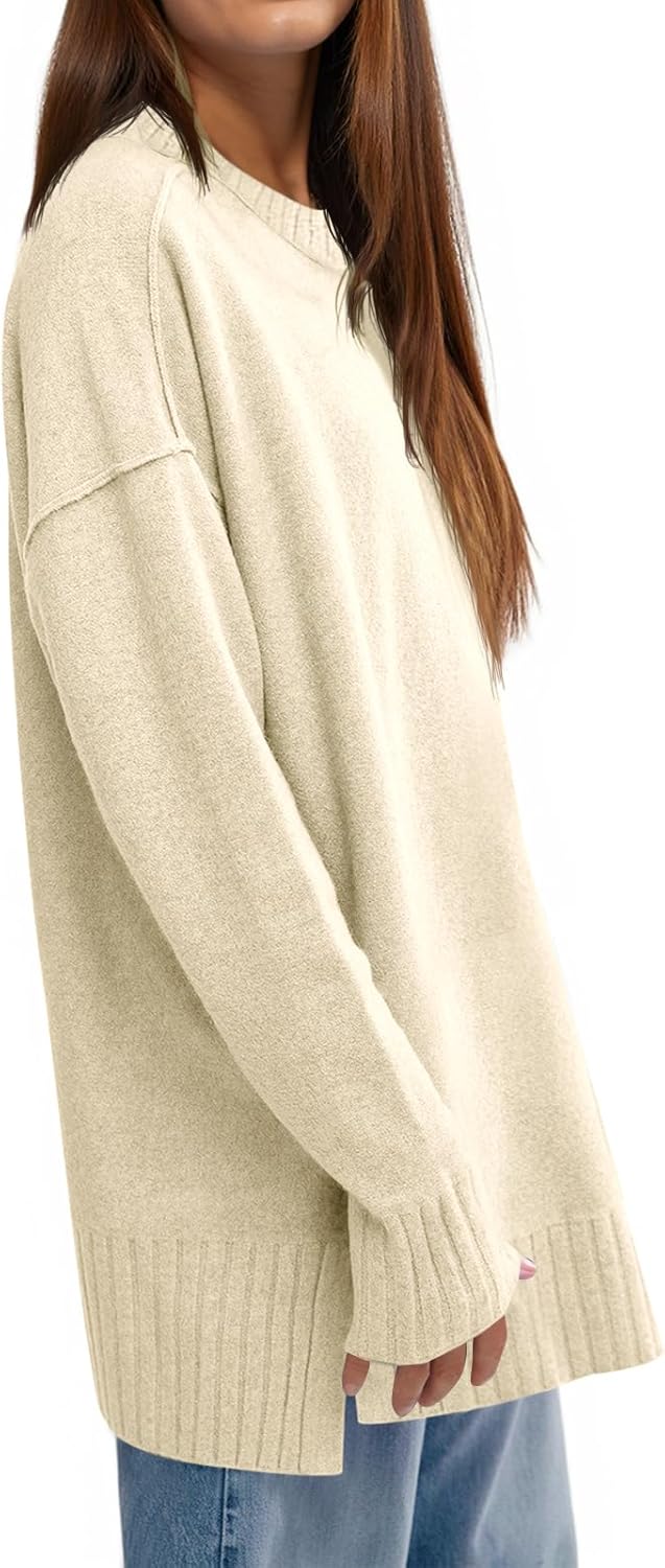 Cicy Bell Womens Oversized Sweaters Casual Long Sleeve Knit Pullover Tops Crewneck Trendy Slouchy Fall Tunic Tops - Image 4