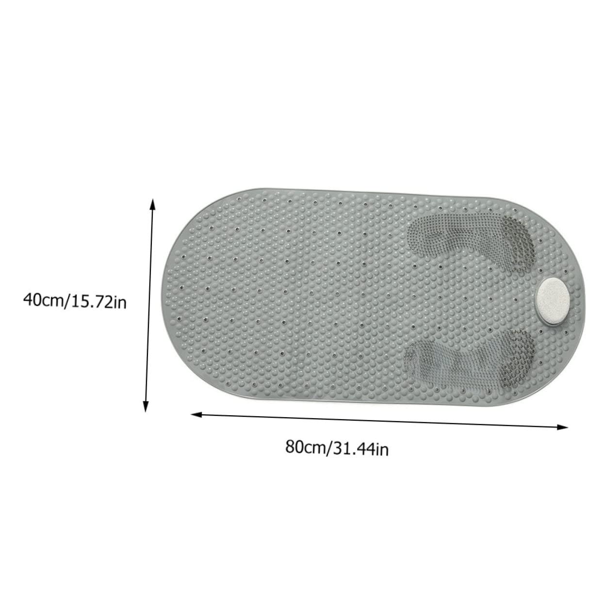 Tappetino Doccia Ventose, Pvc, 105 Ventose Antiscivolo | Fori di Drenaggio Multipli, Effetto Massaggio Plantare, Superficie Resistente All’umidità