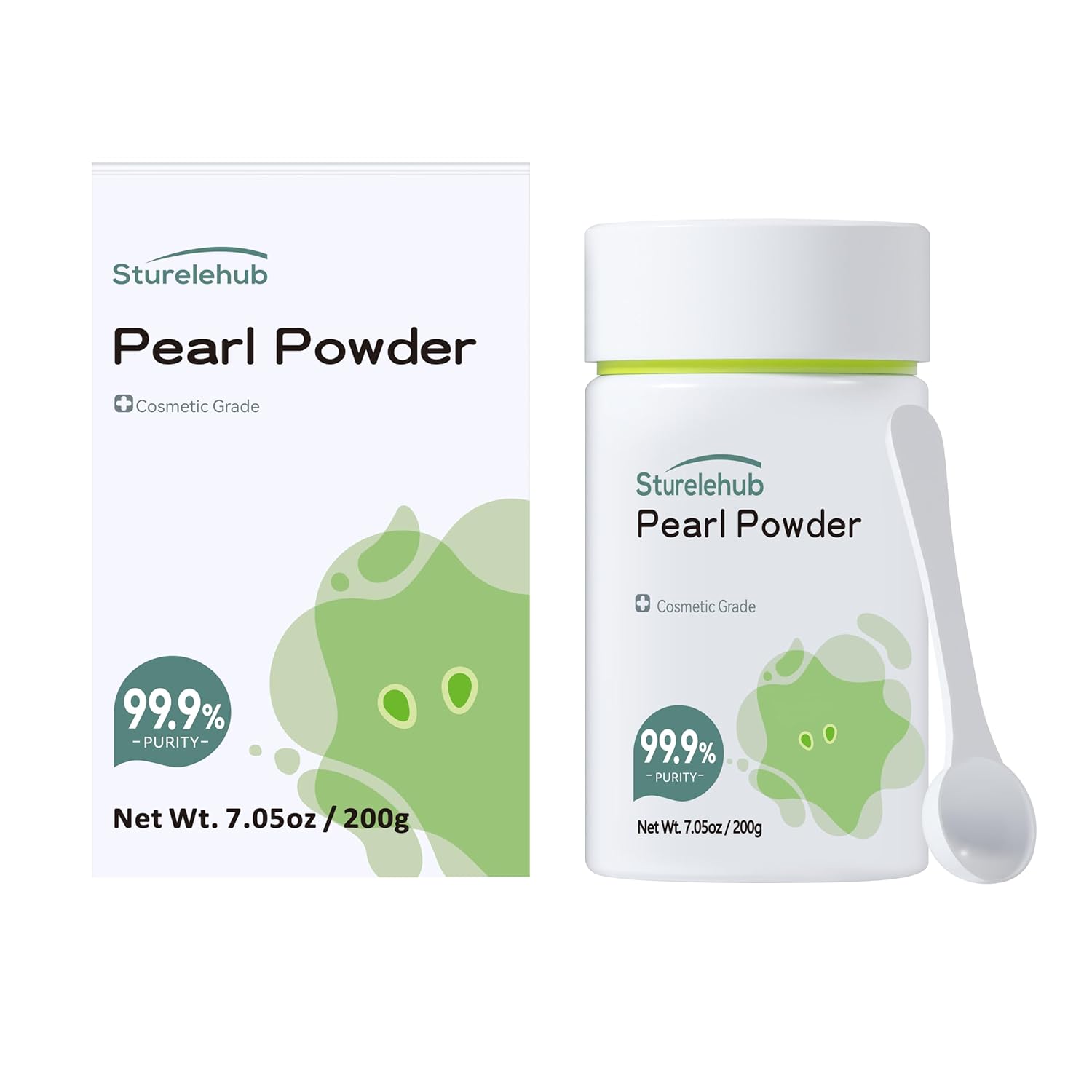 Pearl Powder, 7.05OZ / 200g 99.9% Purity, Cosmetic Grade, For DIY Mask, Cream And Lotion, Organic Pearl Powder For Homemade Cosmetics