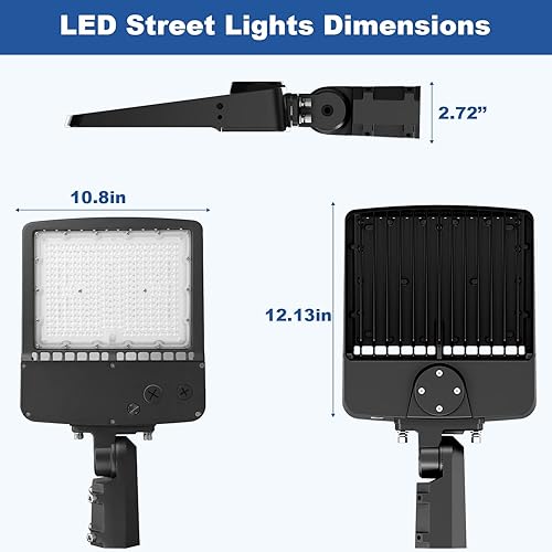 Miniatura 7 de dephen Luz LED de estacionamiento de 200 W, poste para exteriores y montaje en pared, luz de inundación al aire libre 28000Lm 5700K Iluminación de