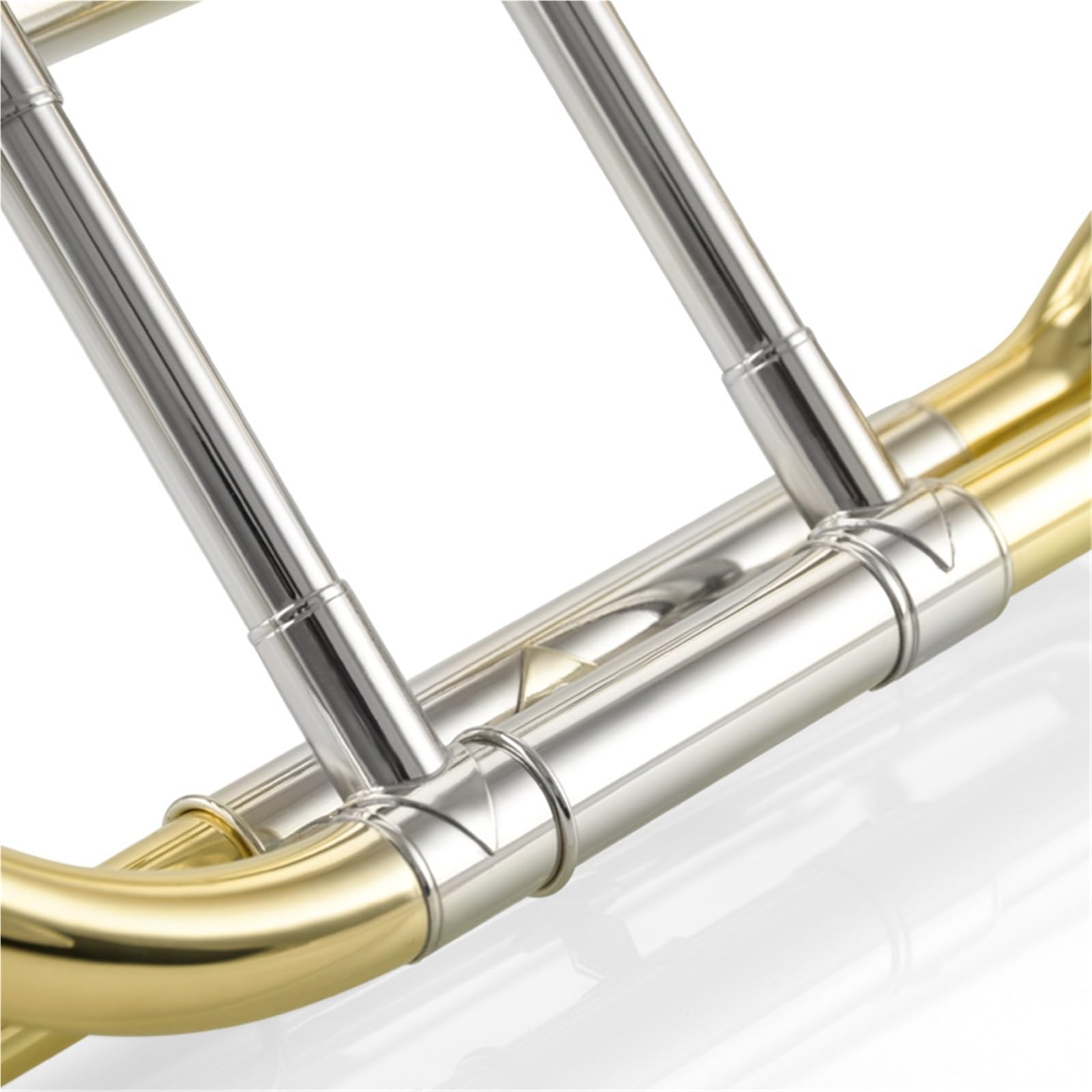 Tenor-Transponiertes Posauneninstrument B-Flat Bis F Professionelles Weißes Messingrohr Profiposaune
