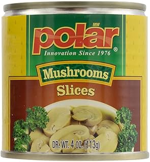 MW Polar Mushrooms, Sliced, 4oz (Pack of 12)