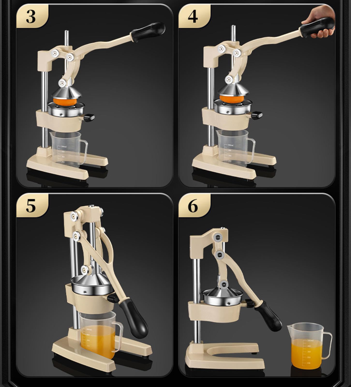 Spremiagrumi di Grado Commerciale Pressa Manuale Professionale Spremiagrumi Manuale Spremiagrumi In Metallo Spremiagrumi Resistente Agrumi Arancia Limone Lime Melograno