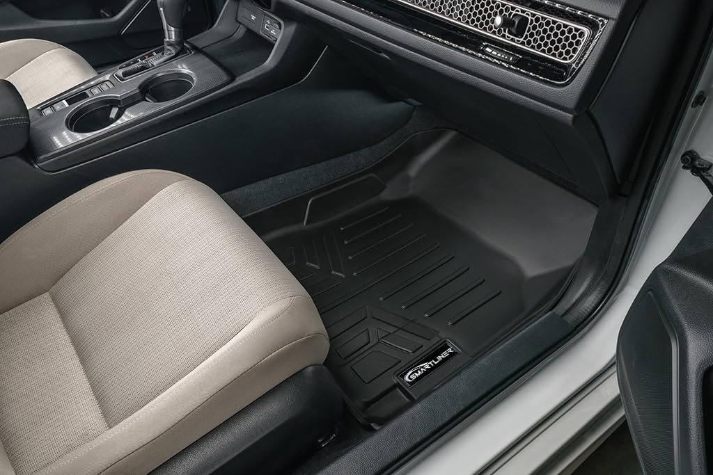 SMARTLINER Custom Fit Floor Mats 2 Rows and Cargo Liner Set Compatible with 2022-2025 Honda Civic - Image 3