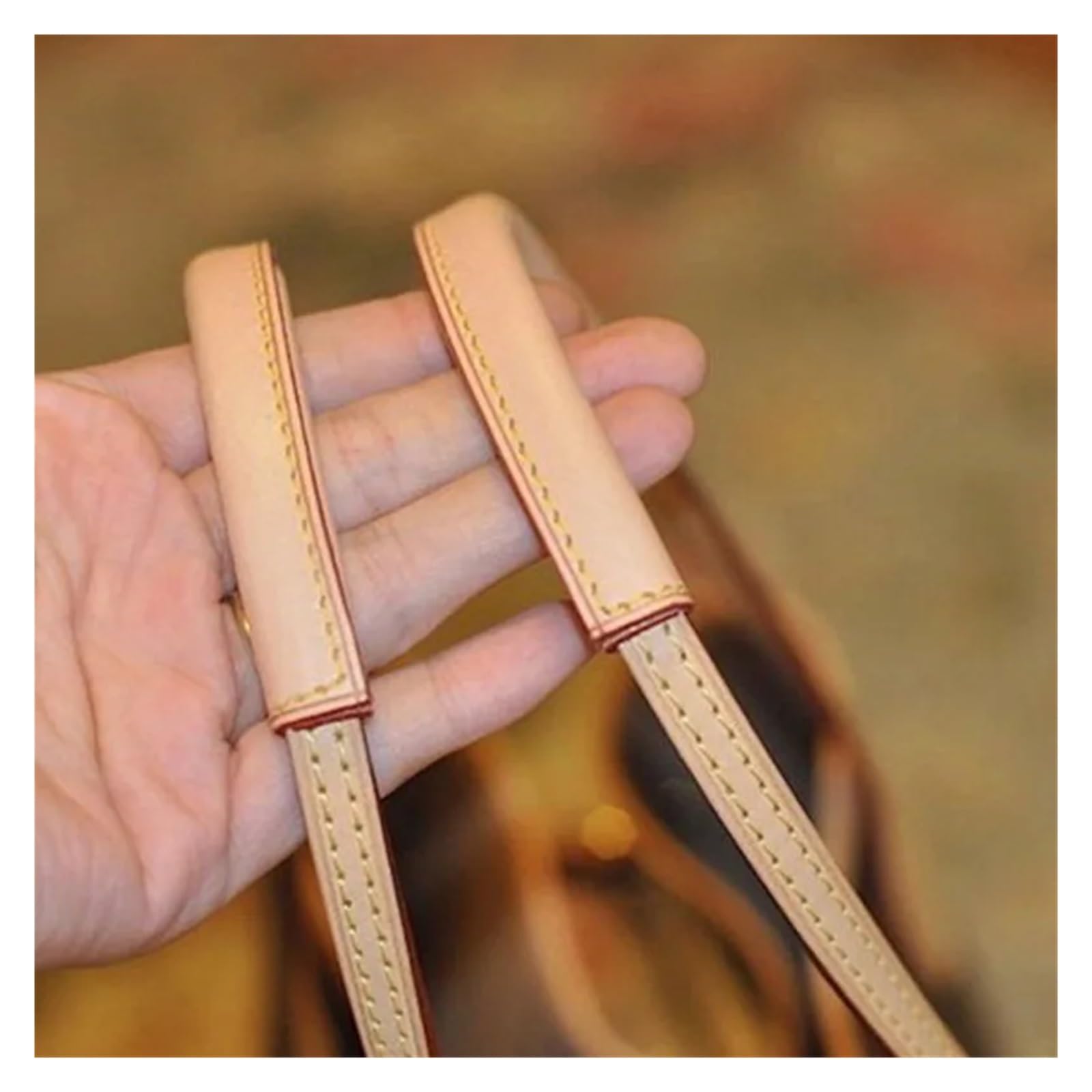Paquete de 2 fundas protectoras de cuero para asas de bolso de mano
