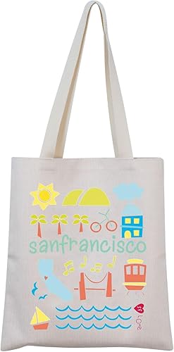 Regalo de San Francisco Welcome to San Francisco Tote Mudarse a San Francisco Regalo Regalo de viaje de San Francisco
