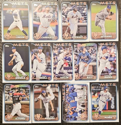 2024 Topps New York Mets 24 Card Team Set Series 1 & 2